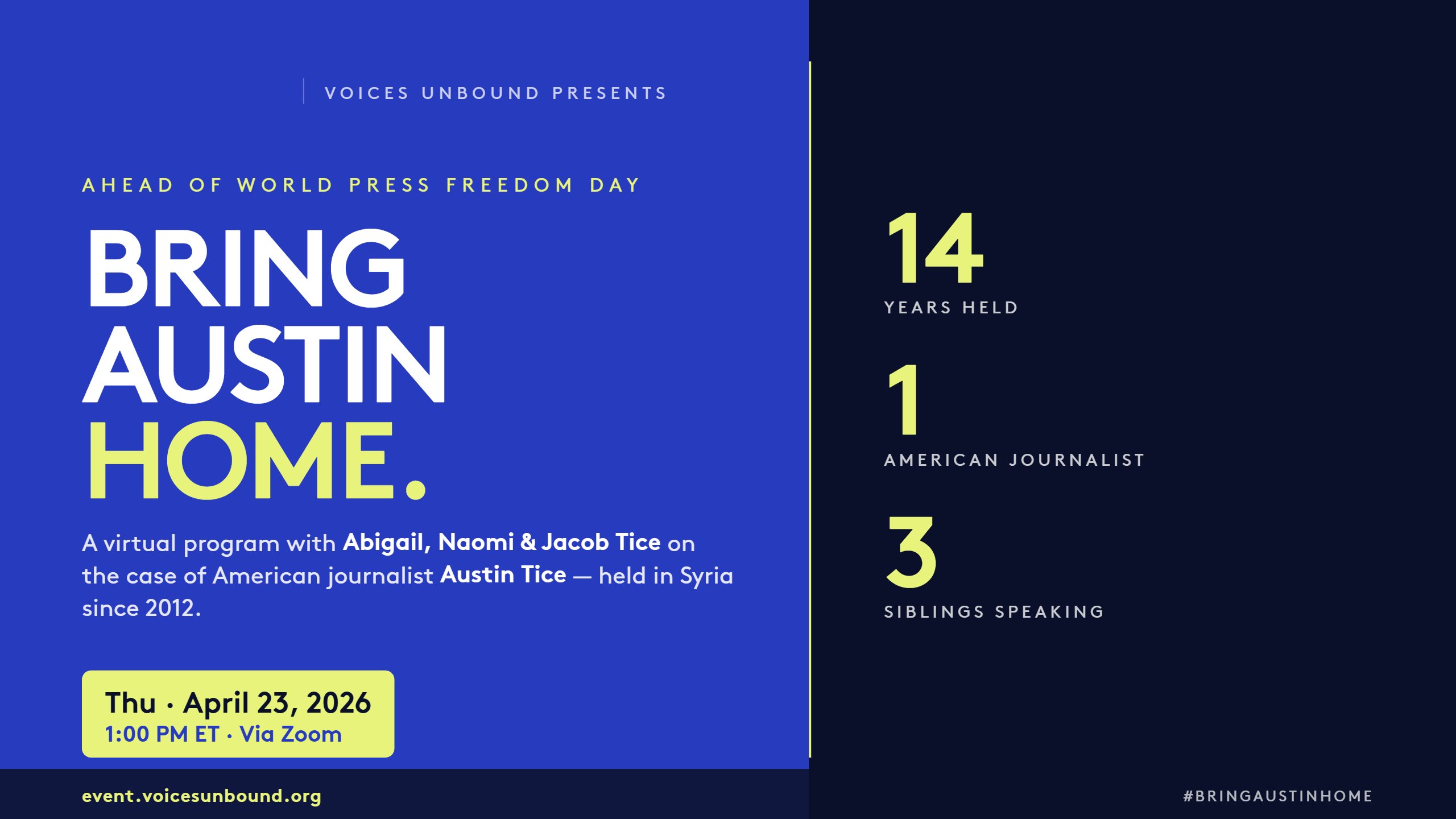 Bring Austin Home — A Voices Unbound Program with the Tice Family